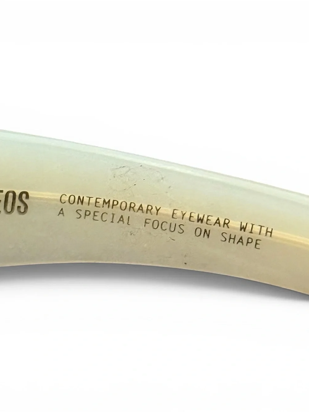 KALEOS Ardmore Cream  Chunky Rectangular Sunglasses 53-25 Never Worn